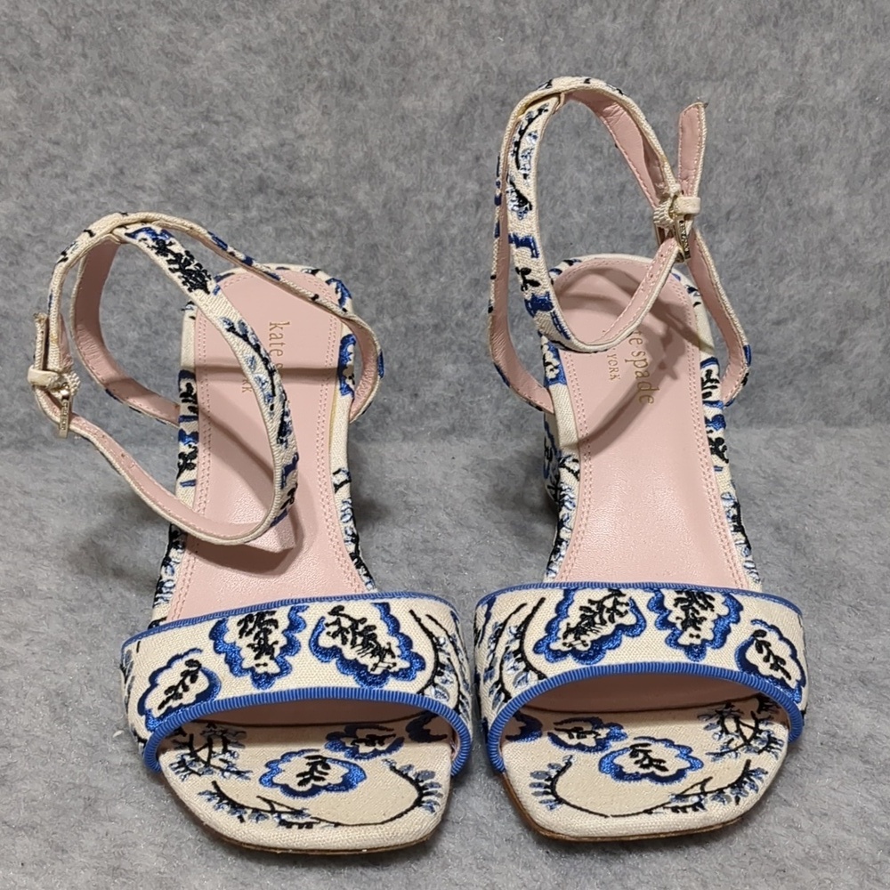 Kate Spade Delphine Embroidered Sandals Size 10B - Picture 6 of 12